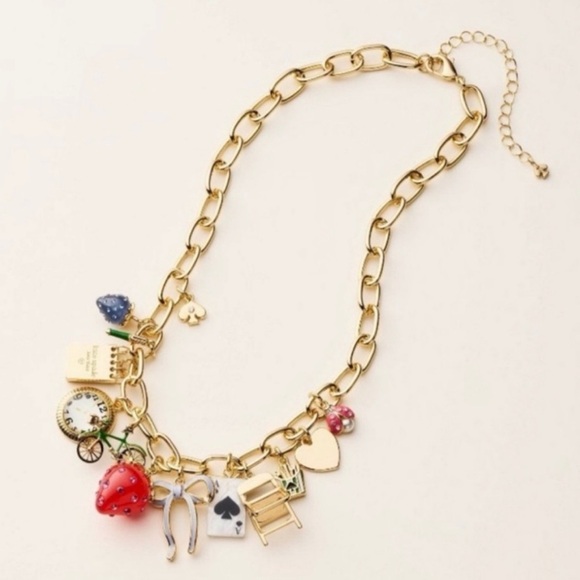Kate Spade X Target Exclusive Gold Charm Necklace - Picture 6 of 7